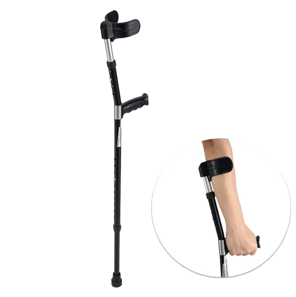 BN-919B918E High quality aluminum PVC mountain Adjustable length medical elbow climbing walking stick for the elderly