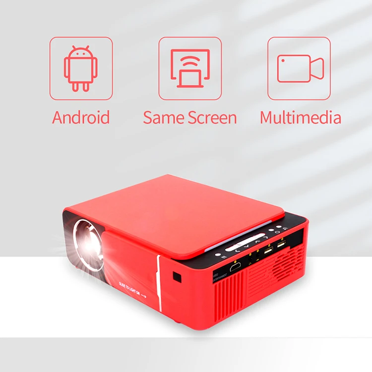 Hot Sale Wifi Wireless Smart Android 3000 Lumens 130 Ansi 1280*720p Led T6 Home Theater Movie Led Beamer Projectors