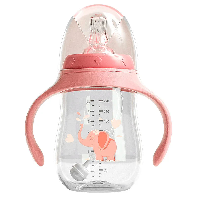 New nordic multi functional handle feeding breastmilk fba pack baby bottle