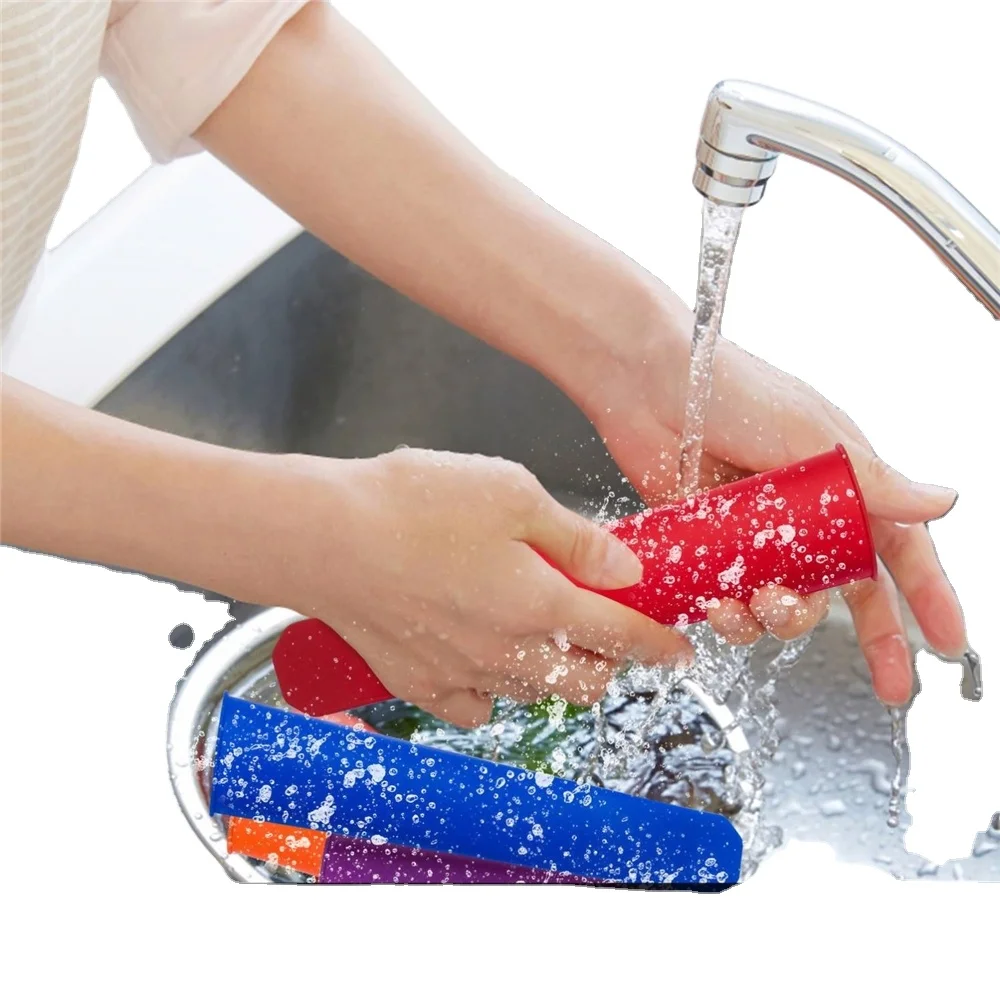 100% Eco-Friendly Bpa Free Silicone Ice Cream Stick Tube Reusable Popsicle Mold