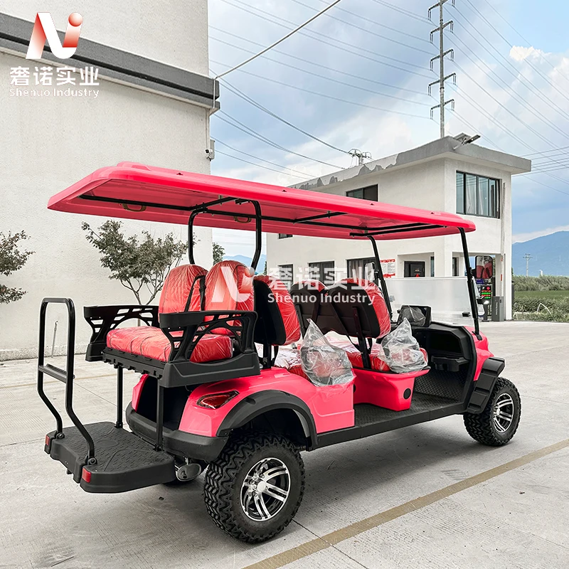Multifunctional 6 person CE approved golf petrol cart customizable gasoline 4 seater golf cart