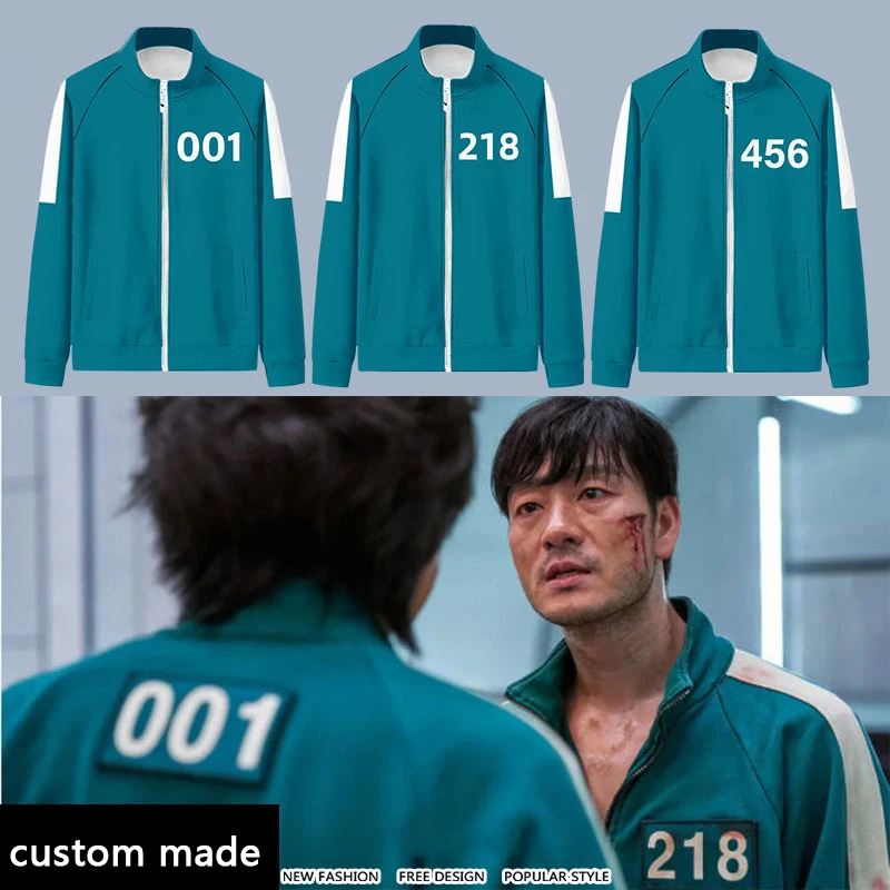 Pro-win Korean tv & movie costumes Series Halloween jacket sets Cosplay costume same sportswear men tracksuit