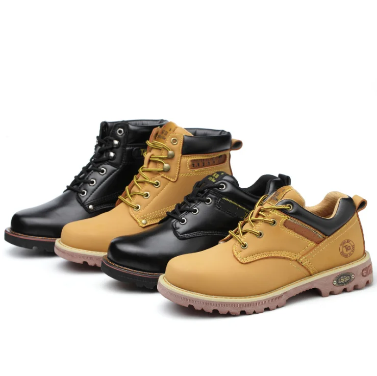  Безопасность Sepatu промышленные Высокие Стальные ботинки из искусственной кожи с высоким стальным носком Пользовательский логотип бренда индийская Армейская Обувь