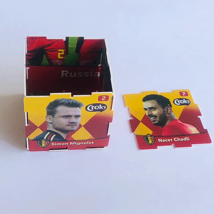 Factory direct plastic pp puzzle 3d cubic pp puzzle football puzzle card