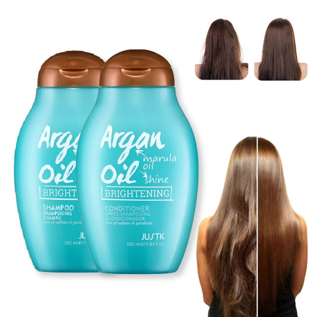 Custom Argan Oil Hair Shampoo and Conditioner for Dyed Hair Brightening Sulfate-free Vegan Clear Morocco Argan Oil Shampoo