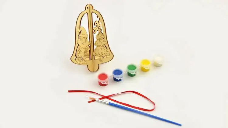 
Hot Selling Cheap Custom Carving Craft Christmas Ornament Wood For Kids 