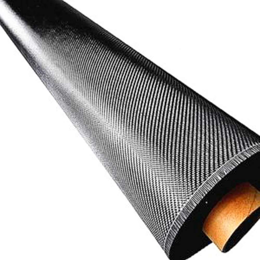 Carbon Fiber 3k 6k 12k black twill weave carbon fiber fabric