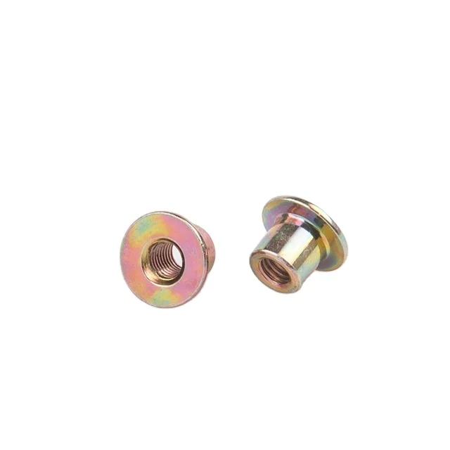 China Dongguan Manufacturer Carbon Steel Zinc Plated Round Base T Nut