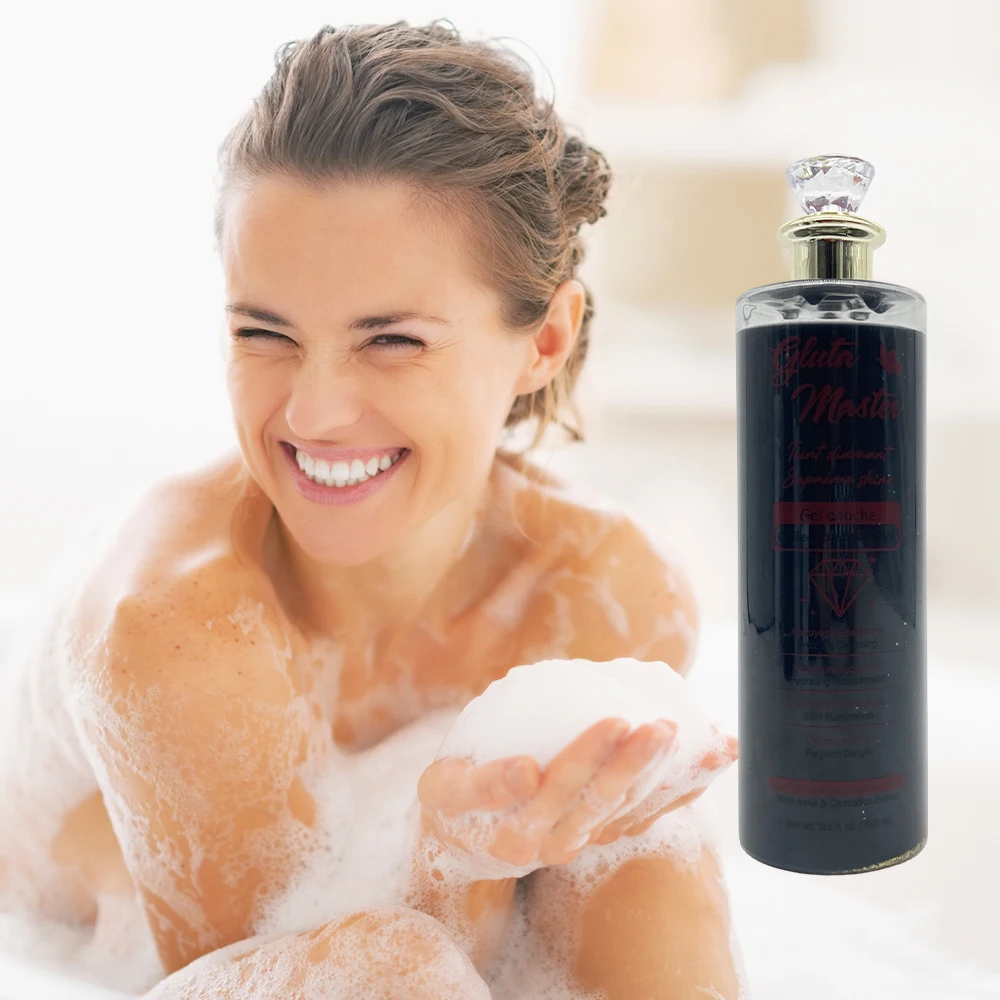 Private Label Teint Diamant Super Whitening Shower Gel Moisturizing Softer Skin Remove Dark Spots Exfoliating Body