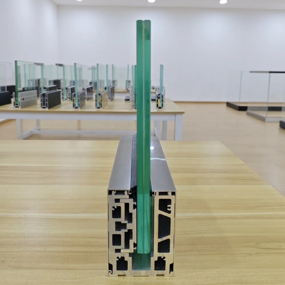 Modern Glass Balcony Railings Glass Balustrade With Stainless Steel Handrail And Led Light