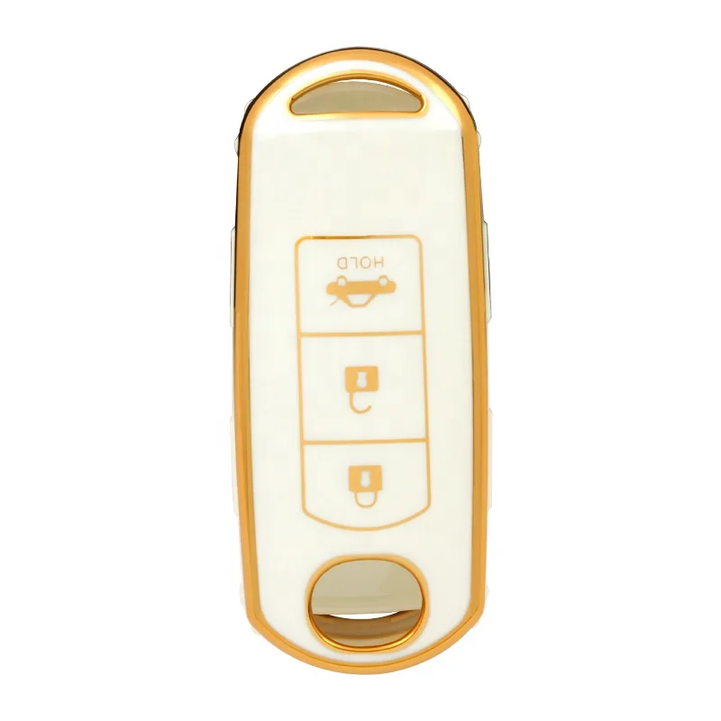 Premium Soft New TPU Car key Case Shell fob Cover Remote For Mazda 3 Smart Key Cover For Miata MX-5 CX-3 CX-5 CX-7 CX-9 3-Button