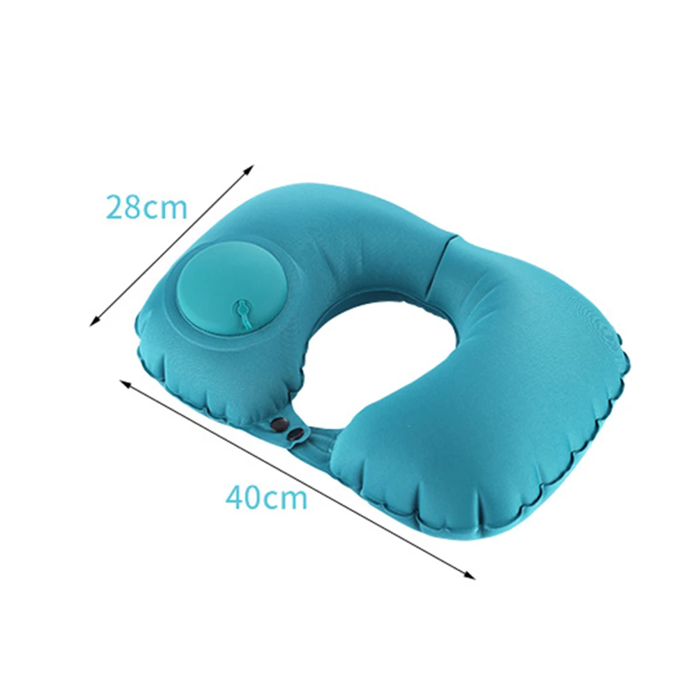 Hot sale products Logo Printing Air Blow Up Inflatable U Shape Pillow Cushion Travel Neck Pillow