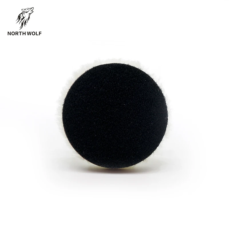 Manufacture auto polish Adhesive stripe wool 3inch Polishing wool pad