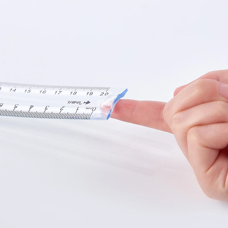20cm plastic ruler set  PVC flexible ruler student drawing ruler students school&office stationary