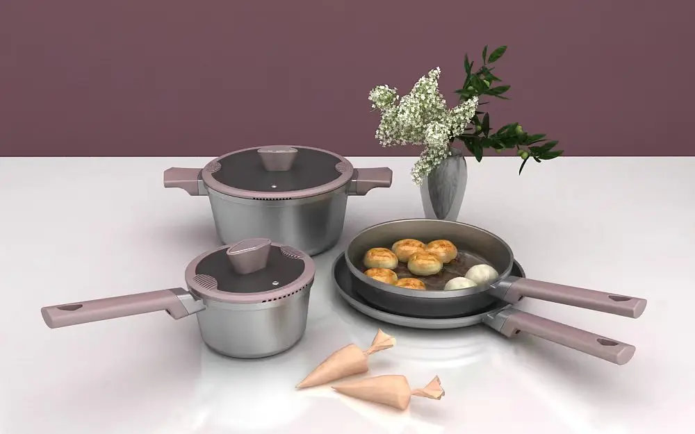 Best Selling Cooking Kitchen Cookware Die Cast Aluminium 20/24/26/28CM Non stick Frypan With Stainless rim