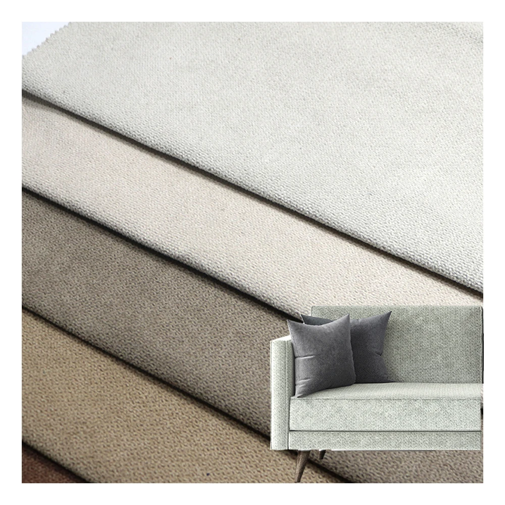 Wholesale Custom or Ready to Shop Upholstery Polyester Furniture Home Deco Fabric 100% Polyester Dyed  Woven Linen Fabric