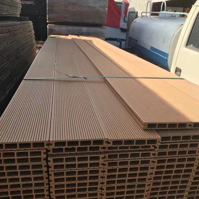 Necowood Anti UV wpc decking board composite tile flooring for exterior