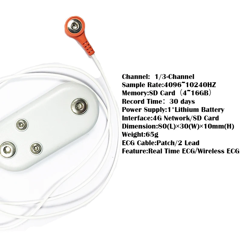 
DMS Latest telemedicine equipment remote Cardiac telemetry ecg monitoring system patch Holter 