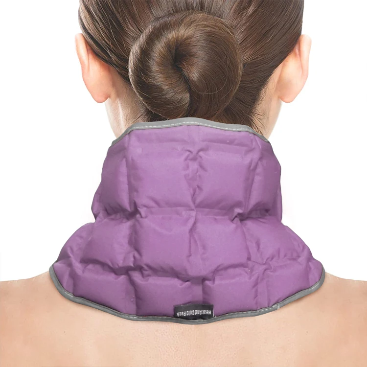 World-bio Hot Cold Cyrotherapy Heating Cooling Pad Compression Wrap Moist Heat Pack for Neck Shoulder Pain Relief purple