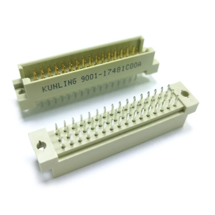 2 54 мм Шаг B Тип PCB R/A 48 pin Мужской прямой тип 3 ряда DIN 41612 разъем для печатной платы