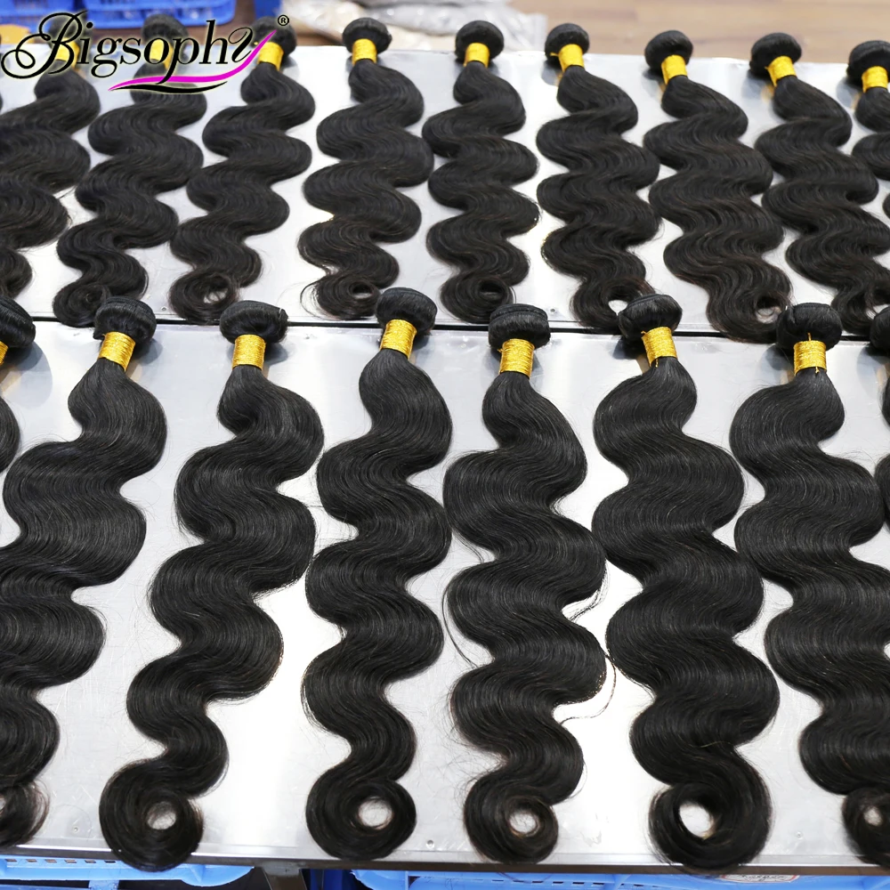 High Quality Unprocessed 12A Human Hair Bundles 100% Human Hair Extensions Brazilian Long 40 Inch Wavy Hair Bundles