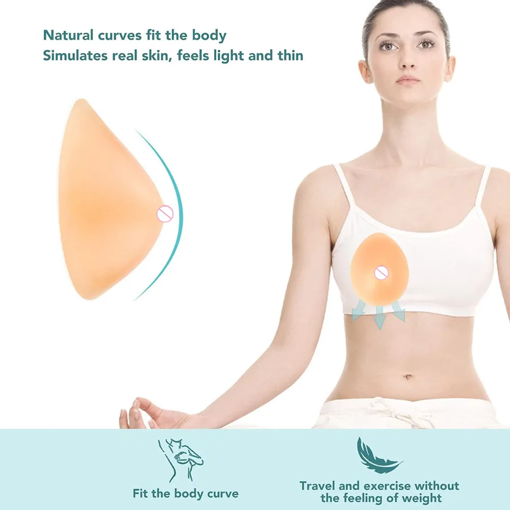 Drop shaped silicone implant False breast breast implant silicone invisible bra Silicone Breast Form Supports Artificial Chest