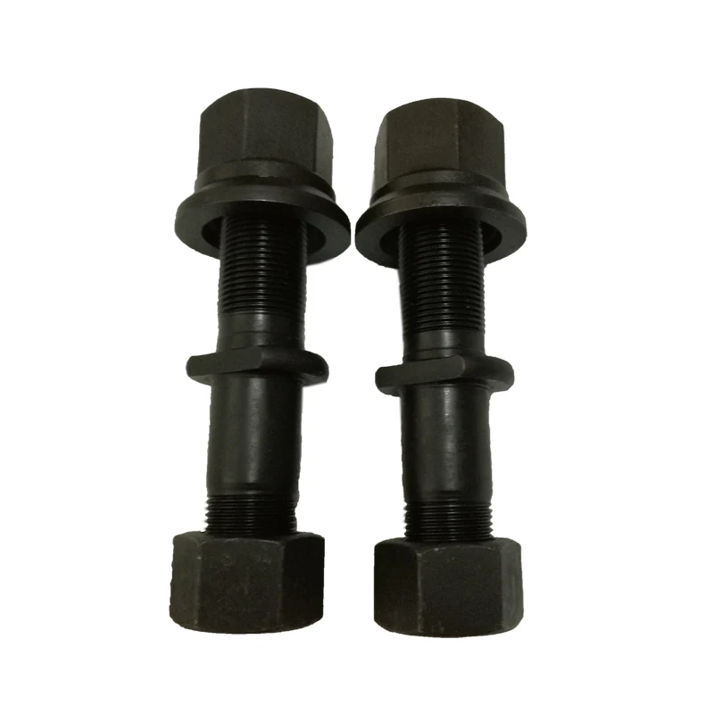 M22X128mm FUWA 16tons axle truck axle bolt grade 12.9 HRC32-38 wheel bolt for FUWA