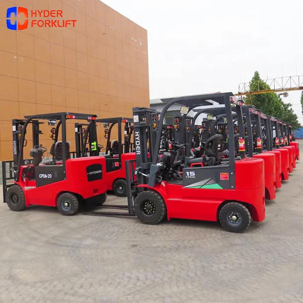 Hyder Counterbalance Fork Lift Truck 0.75t 1t 1.5t 2t 2.5t 3t Hydraulic Stacker Electric Forklifts Warehouse Use Empilhadeir