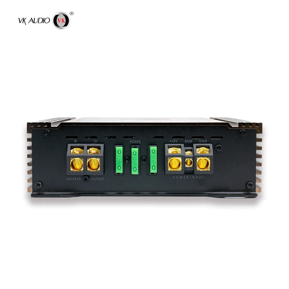 High power stereo amplifier black car amplifier 1300W class D 1 channel digital car audio amplifier