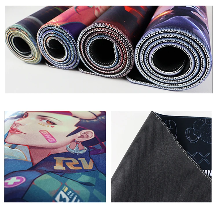 Hot Sale Large Rubber Anti-slip Custom League Of Legends Figure Printed Gaming Mouse Pad