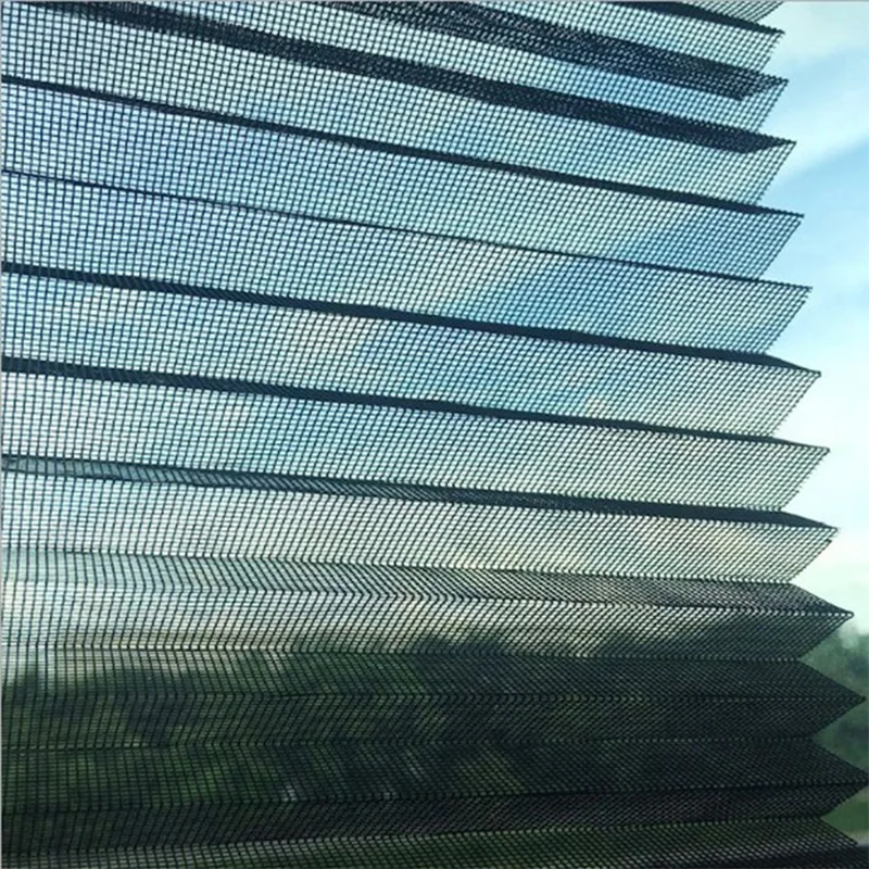 Pleated mesh