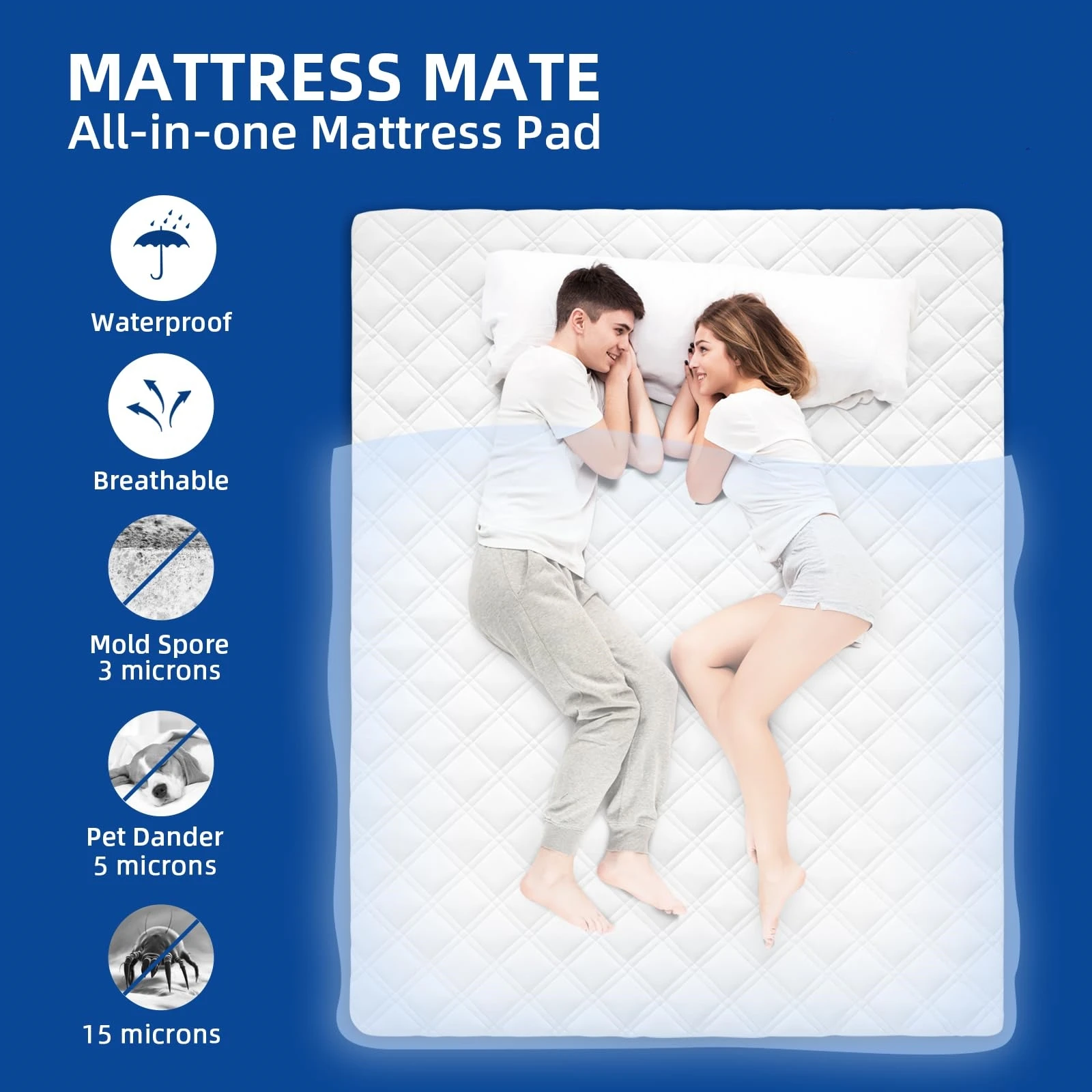 YK Hypoallergenic Waterproof 100% Polyester Bed Sheet Crib Mattress Protector