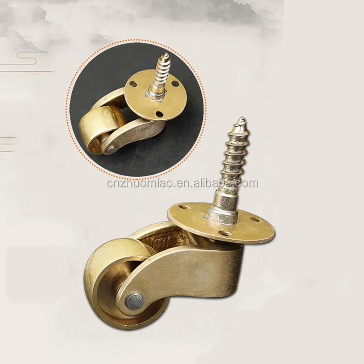 1.5 inch 2 2.5 antique small square cup or stem brass furniture casters Furniture Casters