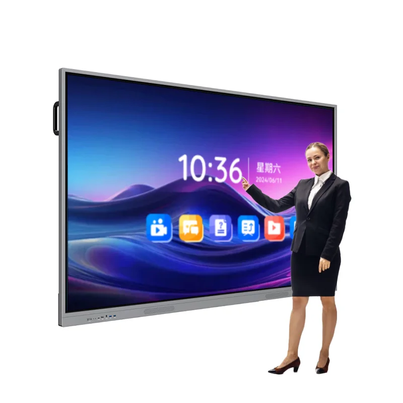 Wholesale 85 Inch LCD Touch Screen All in One PC Whiteboard Interactive Flat Panel for Education Meeting Conference
