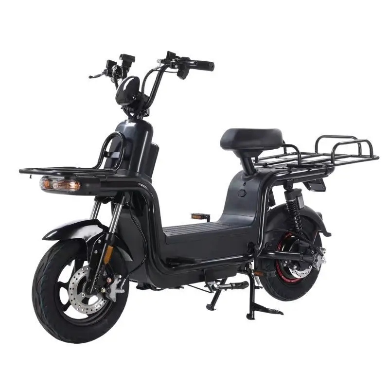 Delivery Bike 12+30ah/48v Double Lithium Batteries 350w Motor Disc Brakes Hydraulic Suspension Front Fork Electric Food Bike