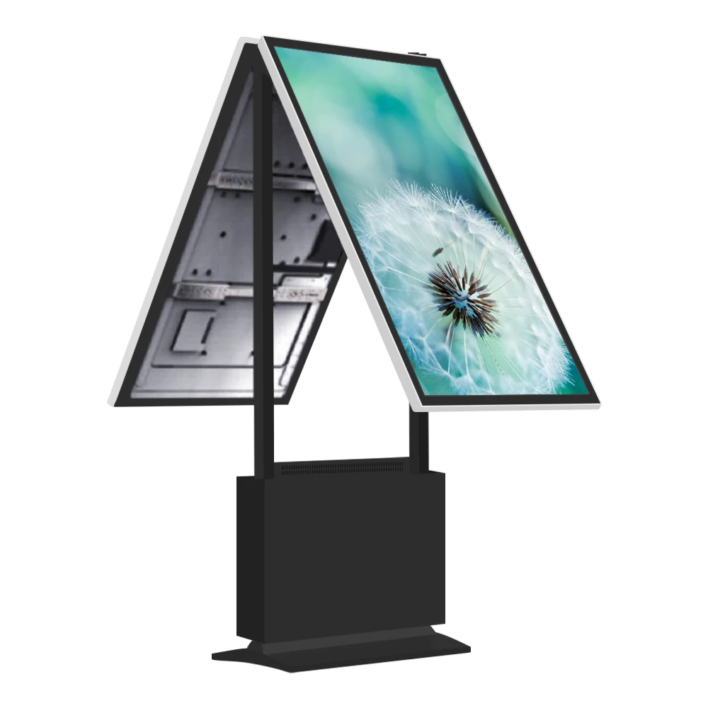 Digital kiosk display double side indoor digital signage 55 inch floor stand digital signage