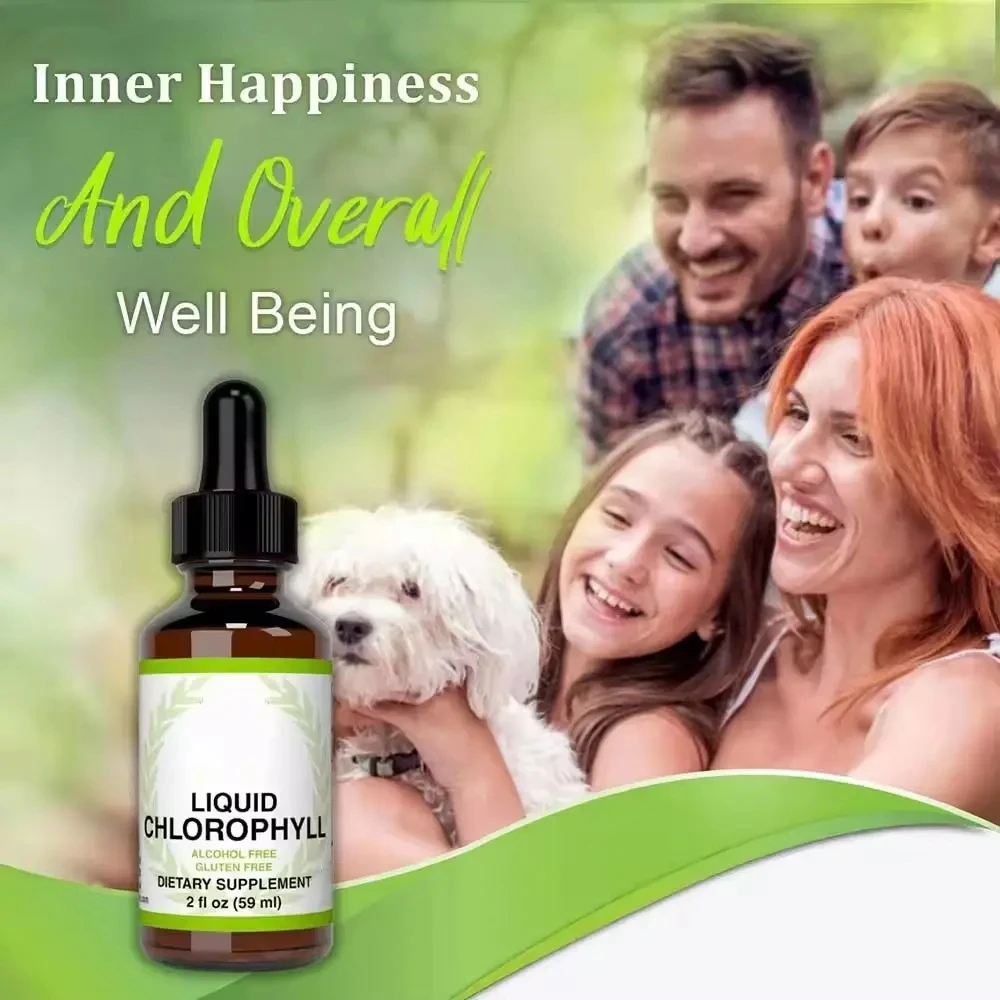 Wholesale OEM Private Label Vegan Natural Supplement Chlorophyll Herbal Extract Liquid Chlorophyll Drops