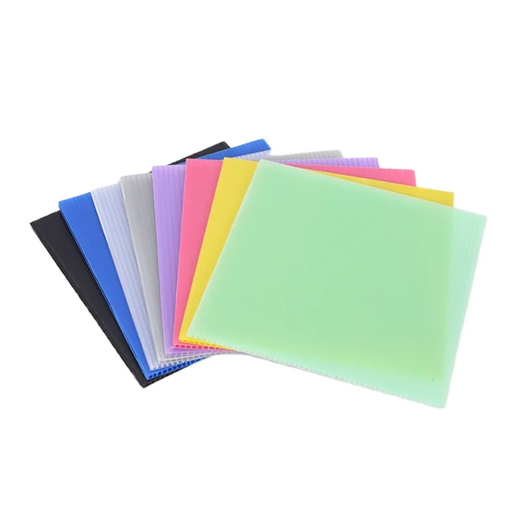 Factory direct sale 2-12 mm customize hot sale  custom corrugated pp plastic sheet/pp corflute board