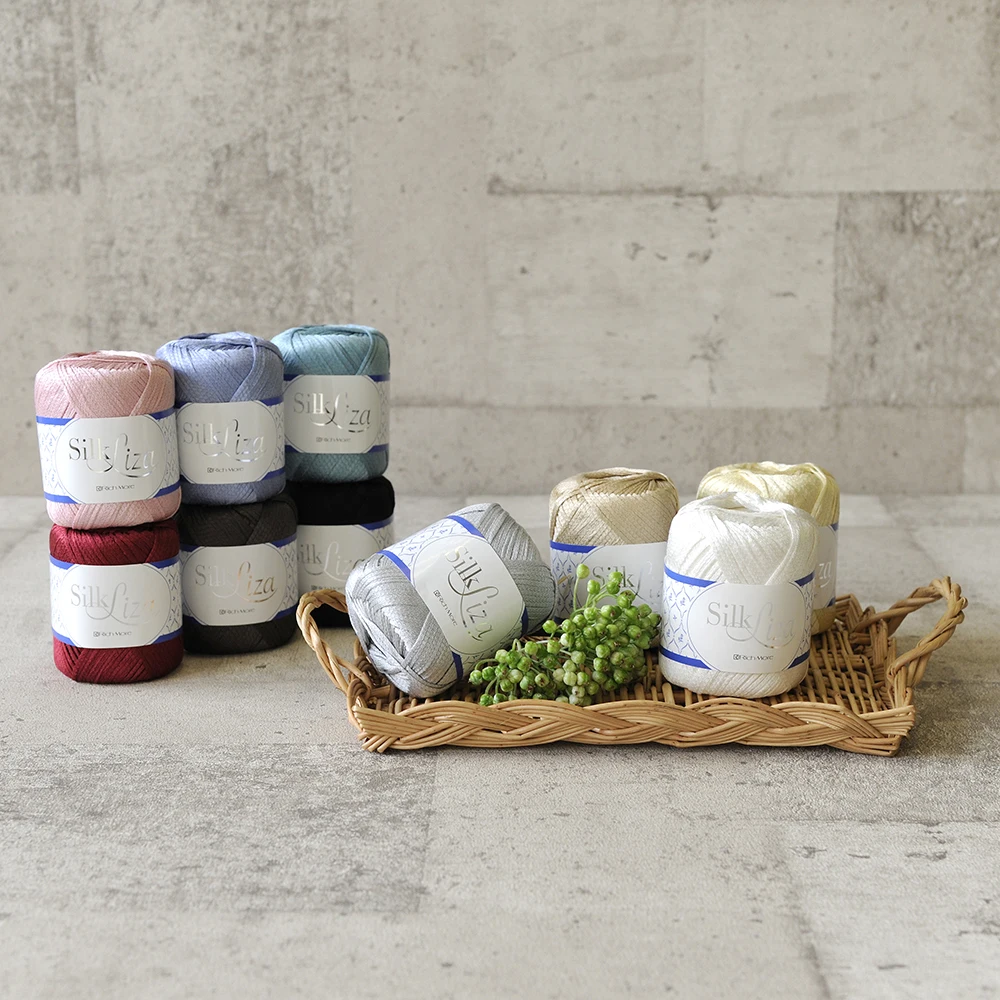 
Wholesale Anti-UV Hand Knitting Dyed Japanese Cotton Silk Yarn 