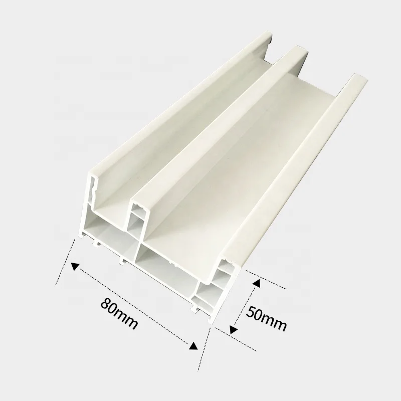 Manufactures uPVC Profile 80mm Pvc Profil Windows and Door Frame Plastic Profiles in Turkey