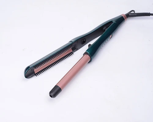 Профессиональные 3-дюймовый Резина чувствовать себя утюжок для волос щипцы для завивки волос с зубцы расчески для палочки Быстрый Подогрев волосы щипцы для завивки волос Электрический