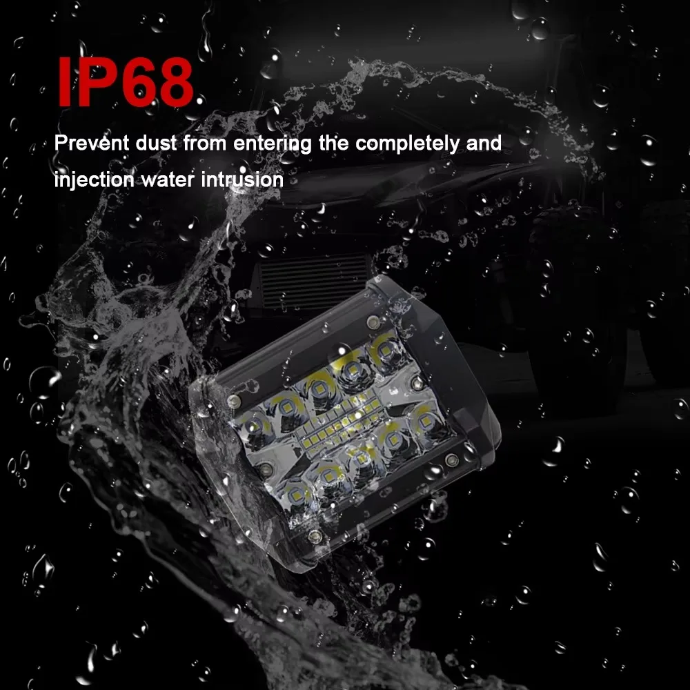 top selling car bar 60w waterproof rate 4 inch led work light