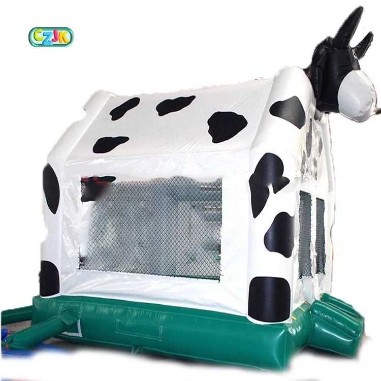 moonwalk inflatable bouncer jumping bouncy castle jumper cow bounce house