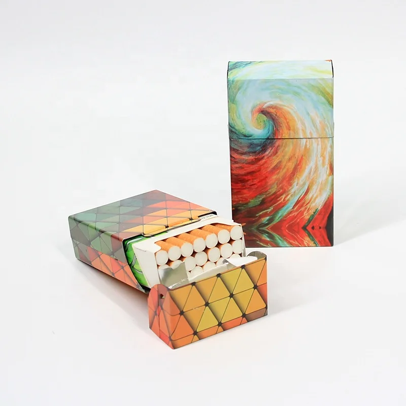 Магнитный дизайн UKETA матовая поверхность отделка 20 шт. жестяной портсигар большого размера