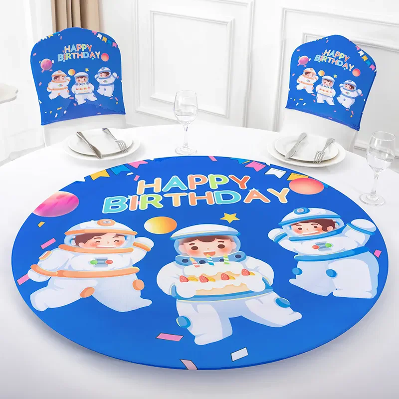 Wholesale Theme Party Supplier Custom Chair Cover Tablecloth Chair Band Sash Cap for Birthday Decoration