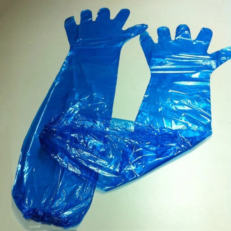Waterproof Cow insemination Artificial Shoulder length disposable length gauntlets gloves veterinary gloves