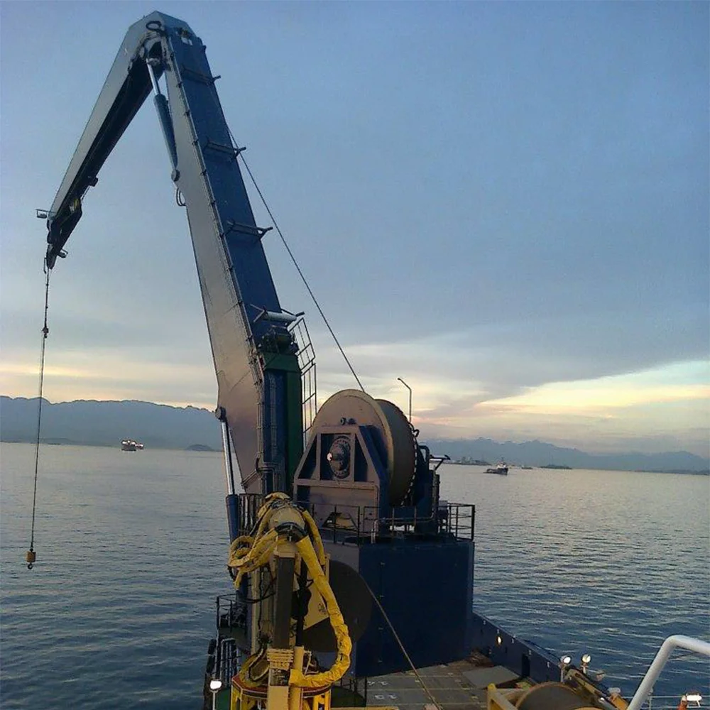 Professional 3t Marine Deck Crane with Motor Engine Gear Core Components