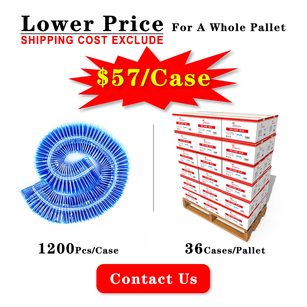 Wholesale 36Cases/Pallet PE Transparent 120cm Pedicure Disposable Liners Bags