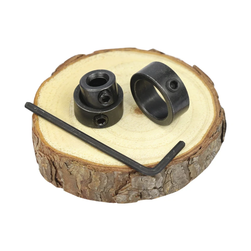 8PC 3-16MM Bit Depth Stop Ring Positioner Spacer Ring Positioner Woodworking Bit Hexagon Wrench