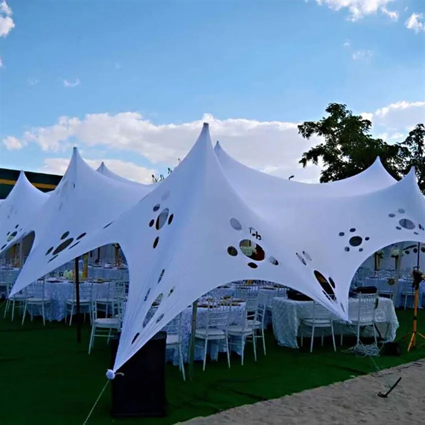 China Supplier 100 People Outdoor Wedding Party Tent Cheese Stretch Tents For Weddings Waterproof